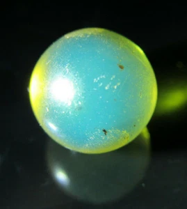 Dominican Blue Amber Bead Natural Authentic Sphere Gemstone 8.6 mm(0.4g) # AB70 - Picture 1 of 12
