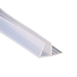 GUARNIZIONE BOX DOCCIA PROFILO F RICAMBIO SILICONE TRASPARENTE 6MM 2MT 74234 - Afbeelding 1 van 6