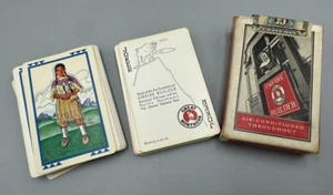 1935 GREAT NORTHERN RAILWAY Railroad Playing CARDS Complete VINTAGE Advertising - Picture 1 of 19