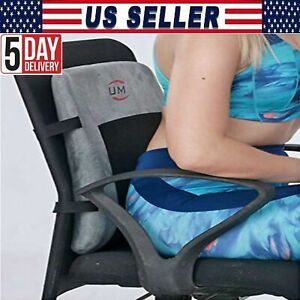 Back Rest Support Pain Relief Seat Cushion Medicare with Removable Cover Fits US