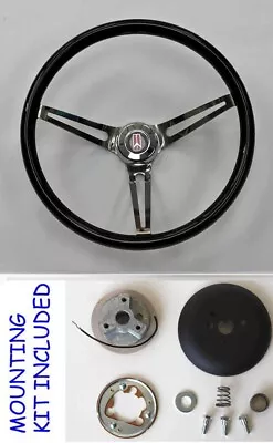 62 63 67 Oldsmobile Cutlass 442 Delta Volante Madera Negro 15" Alto Brillo Foto 1 de 4