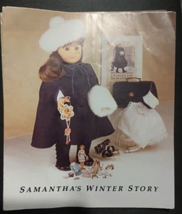 American Girl Pleasant Company Samantha Winter Story opuscolo 1988 senza bordi - Foto 1 di 2