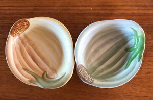 Williams-Sonoma, Set Of 2, Ceramic Spice Dipping Finger Bowl(s), Onion Design