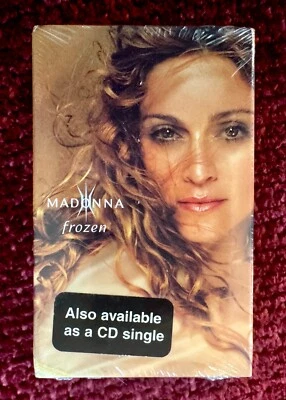 MADONNA STILL SEALED FROZEN CASSETTE SINGLE TAPE PROMO HYPE STICKER RAY OF LIGHT - Image 1 of 4