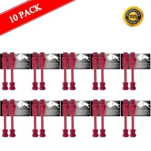 AVIMA Premium SPORTS LACES WITH LOCK – Elastic No Tie Shoelaces Pink - 10 Pack - Picture 1 of 3