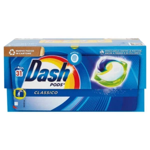 DASH PODS CLASSICO DETERSIVO BUCATO LAVATRICE 31 PODS ECODOSI - 2 PEZZI - Foto 1 di 2