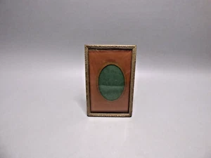 Art Deco Bilderrahmen m. Glas GEWÖLBT Stand u.- Aufhängung Metallrahmen dänisch? - Bild 1 von 10