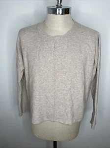 Madewell Womens Shirt Long Sleeve Waffel Knit Top Tan Size M Cropped Top - Picture 1 of 6