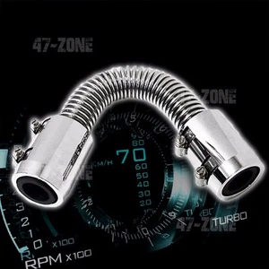 CHROME STAINLESS STEEL 12 INCH RADIATOR HOSE KIT FOR CHEVY Ford - Picture 1 of 1