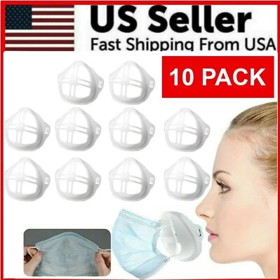 Soporte de máscara facial 3D soporte interior separado para boca espacio de respiración 10 piezas EE. UU. Foto 1 de 4