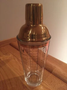 BLKSMITH Glass Cocktail Shaker w/ Measurements & Ingredients for 6 Drinks ~ NWOB - Picture 1 of 9