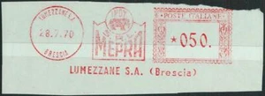 90532 - ITALIA - HISTORIA POSTAL - PUBLICIDAD Rojo Matasellos: MEPRA Elefantes 1970 - Imagen 1 de 1