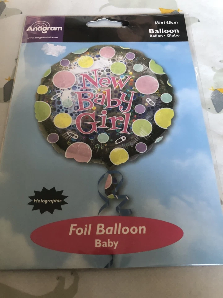 Baby Girl New Baby Balloon Polka Dots 18 Inch — 第 1/2 张图片