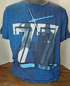 STAR WARS RETRO ""77 LICHTSCHWERTDUELL"" LUKE/VADER BLAU LARGE - Bild 1 von 6