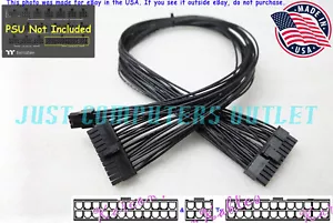 🔥24" Thermaltake Toughpower GF3 1650W (24+6) to (20+4) Pin ATX Power Cable - Picture 1 of 8