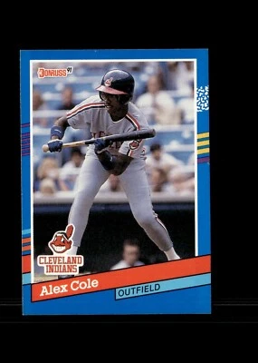 1991 Donruss - Alex Cole #383 - Image 1 of 2