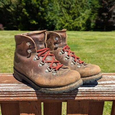 Botas de cuero RAICHLE Suiza vintage senderismo montañismo para mujer 6 M Foto 1 de 4