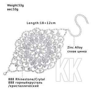 Gold/Silber Armbänder für Damen Kristall Strass Tennis Kette Glieder Armbänder - Bild 1 von 6