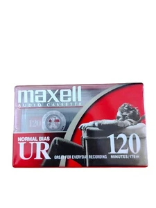 Maxell UR 120 Min Blank Audio Cassette Tape Normal Bias New Sealed - Picture 1 of 2
