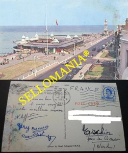 POSTCARD HERNE BAY THE PROMENADE & BANDSTAND KENT ENGLAND INGLATERRA CC04603 UK - Picture 1 of 1