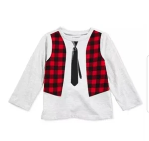 Vest-Print T-Shirt, bride Baby Boys. 3-6 months. First Impressions. First party - Bild 1 von 5