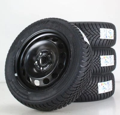 VW Jetta VI Winterräder Hankook Felgen 16 Zoll Stahlfelgen 5Q0601027BS NEU - Bild 1 von 4