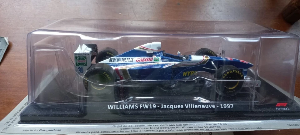 Modellino Auto WILLIAMS FW19 - Jacques Villeneuve - 1997 scala 1:24 MISB - Immagine 1 di 1