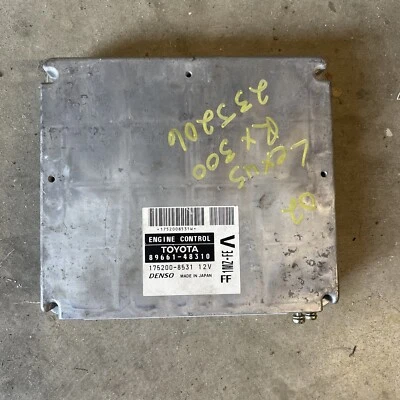 Computadora de motor Lexus RX300 2002 89661-48310 unidad de módulo de control ECU ECM PCM Foto 1 de 4