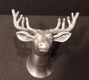 Jagermeister Deer Head PEWTER Metal Shot Glass SINGLE - Picture 1 of 5