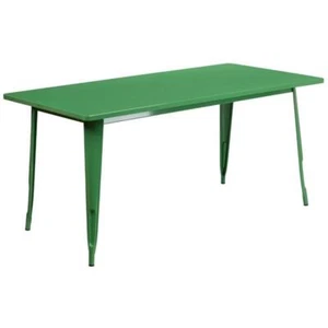 Flash Furniture 31.5" x 63" Metal Dining Table in Green - Picture 1 of 3
