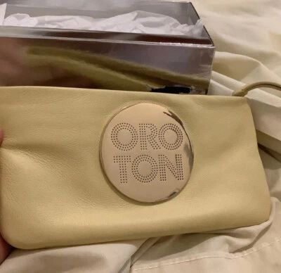 New Oroton calf Skin Leather Wristlet $240 Box Included. - Image 1 of 4