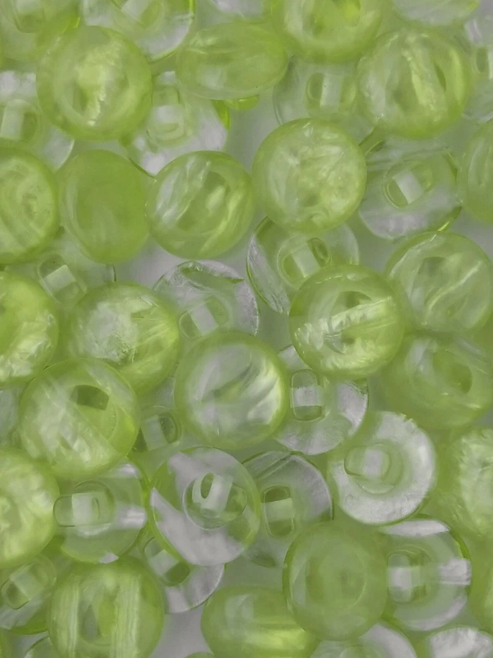 SIZE 18L - 7/16", MARBLE SHANK BUTTON, MINT, 1 GROSS, SHINY FINISH - Image 1 of 1