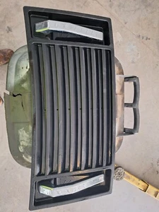 03-09 Hummer H2 Black Top Hood Grill Grille Trim Panel w/Chrome Grab Handles OEM - Picture 1 of 2