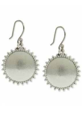 BRINCOS GOTA DISCO PRATA MARCA SORTE US$ 25 #198 - Imagem 1 de 4