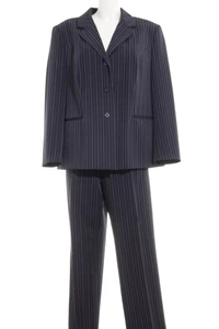 FAIR LADY Hosenanzug Damen Gr. DE 44 dunkelblau-weiß Business-Look - Bild 1 von 5