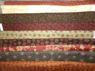 THIMBLEBERRIES Fall AUTUMN leaves RJR Cotton Fabric U-PICK see INFO 1/2 yd BTHY