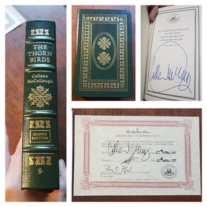 Easton Press Colleen McCullough Signed "The Thorn Birds" Leather HC w/COA - Imagen 1 de 9