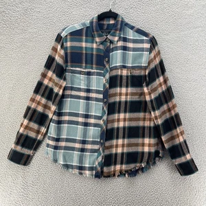 Rails Hemd Damen Extra Small gemischt kariert Brando Heathrow Distressed Fransen - Bild 1 von 17