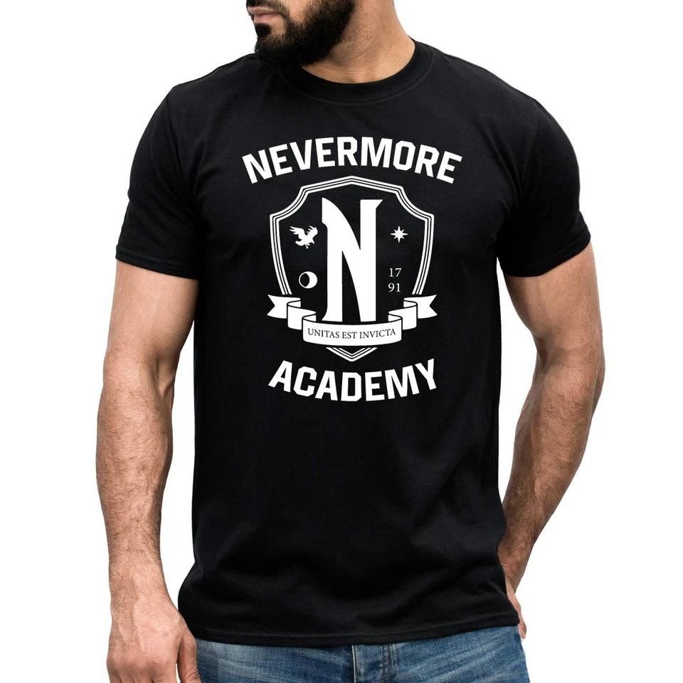 Nevermore Academy T-Shirt Wednesday Addams Family Season 2 TV Show Unisex Xmas