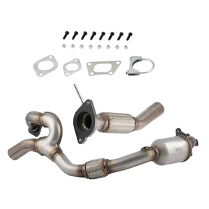 Left Catalytic Converters & Flex Pipe for Cadillac SRX 2010 2011 3.0L Direct Fit - Picture 1 of 12