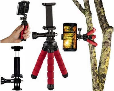 Hama Flex Flexibles Mini-Stativ 14cm Tripod Biegbare Beine für GoPro Smartphone - Bild 1 von 4