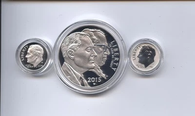 2015 March of Dimes Special Silver 3 Coin Set - Image 1 of 2