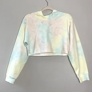 Sudadera con Capucha Recortada Lululemon All Yours Algodón Caramelo Tie Dye XL Athleisure - Imagen 1 de 9