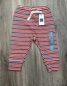 Red and Blue Stripped Gap Baby Leggings 3-9 Months - Picture 1 of 6