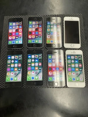 Lote De 8 Apple iPhone 5 Para Piezas/Reparación Desbloqueado 16/32 GB N7 Foto 1 de 4