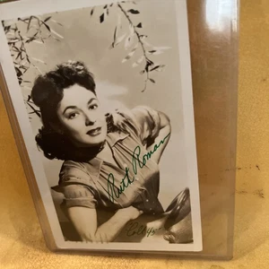 Ruth Roman signiertes Foto auf Postkarte 1950 zweimal signiert schönes klares Foto - Bild 1 von 2