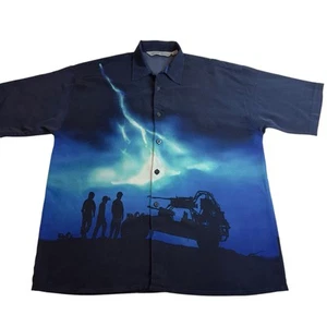Regal Wear Shirt Men’s Short Sleeve Button Up Military Blue Size L - Picture 1 of 9
