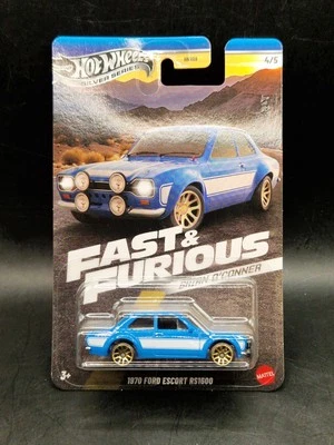 Hot Wheels Fast And Furious Brian O'Conner Ford Escort RS1600 Model Car (B93) - Image 1 of 4