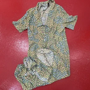 Abito camicia midi margherita verde a pois bambino Nobodys ottime condizioni taglia 14 - Foto 1 di 5