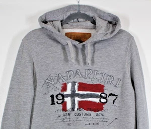 NAPAPIJRI Grey Pullover Hoodie Jumper Sweater Grey Size SMALL Casual Outdoors - Picture 1 of 19